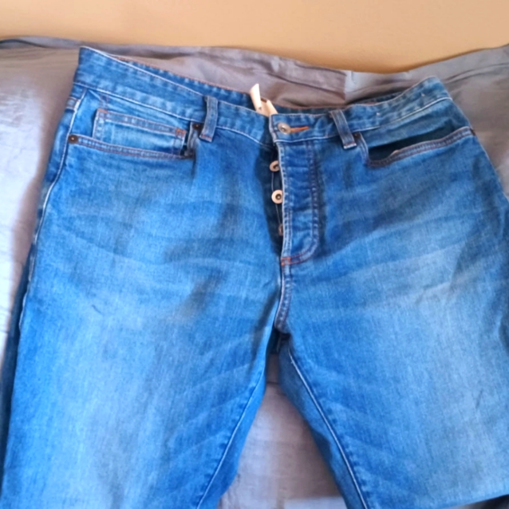 Topman Slim Straight Blue Denim Jeans 32/32